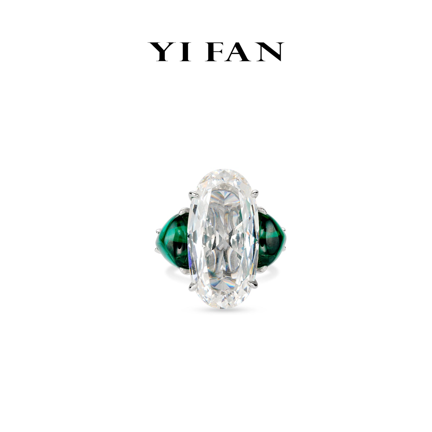 Micro-setting Oval lab created stones the Louvre phantom Rings (Custom only)