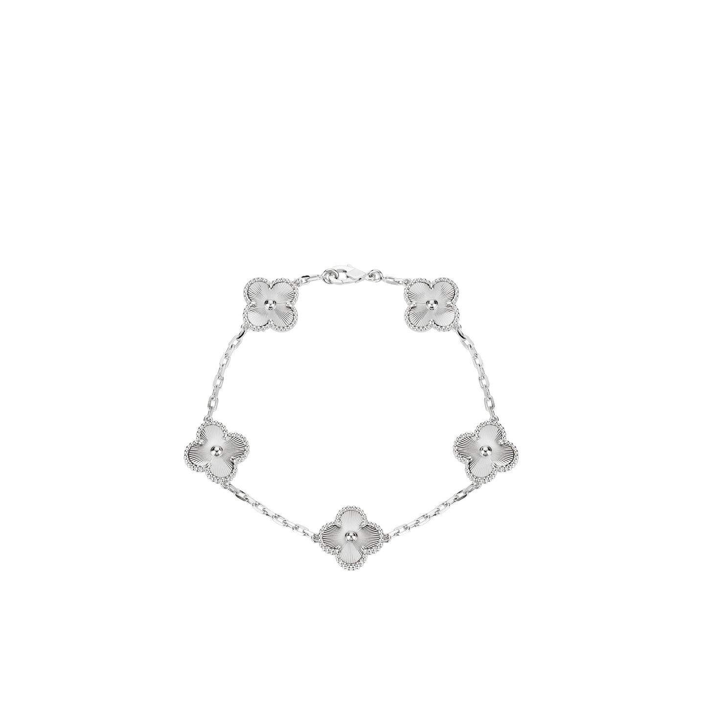 Four-Leaf Clover bracelet 925 sterling silver #4242