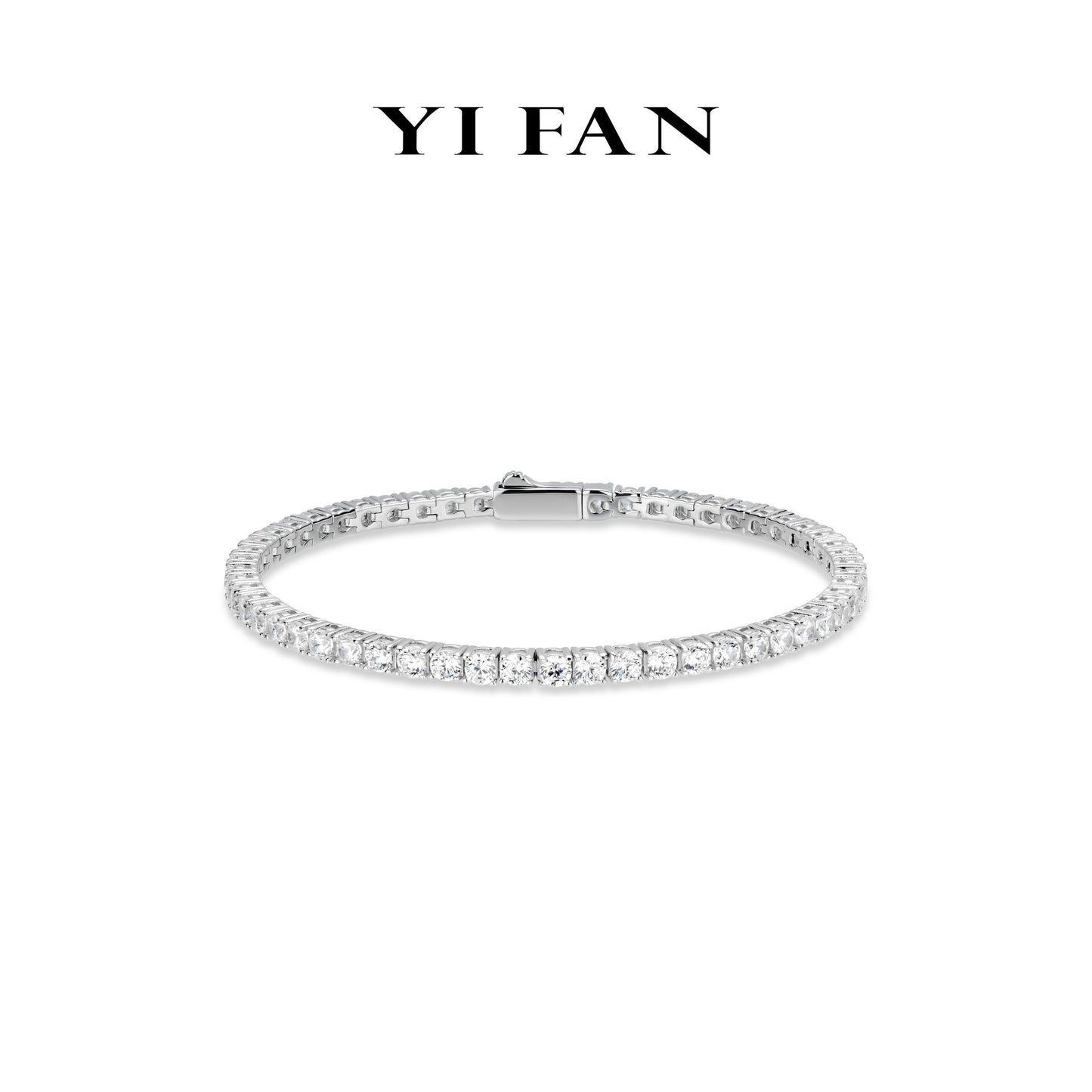 #4877 ECO Diamonds Collection Modern Brilliant Stellar Glow Purity detailed Tennis Bracelet Unisex (10CTW)