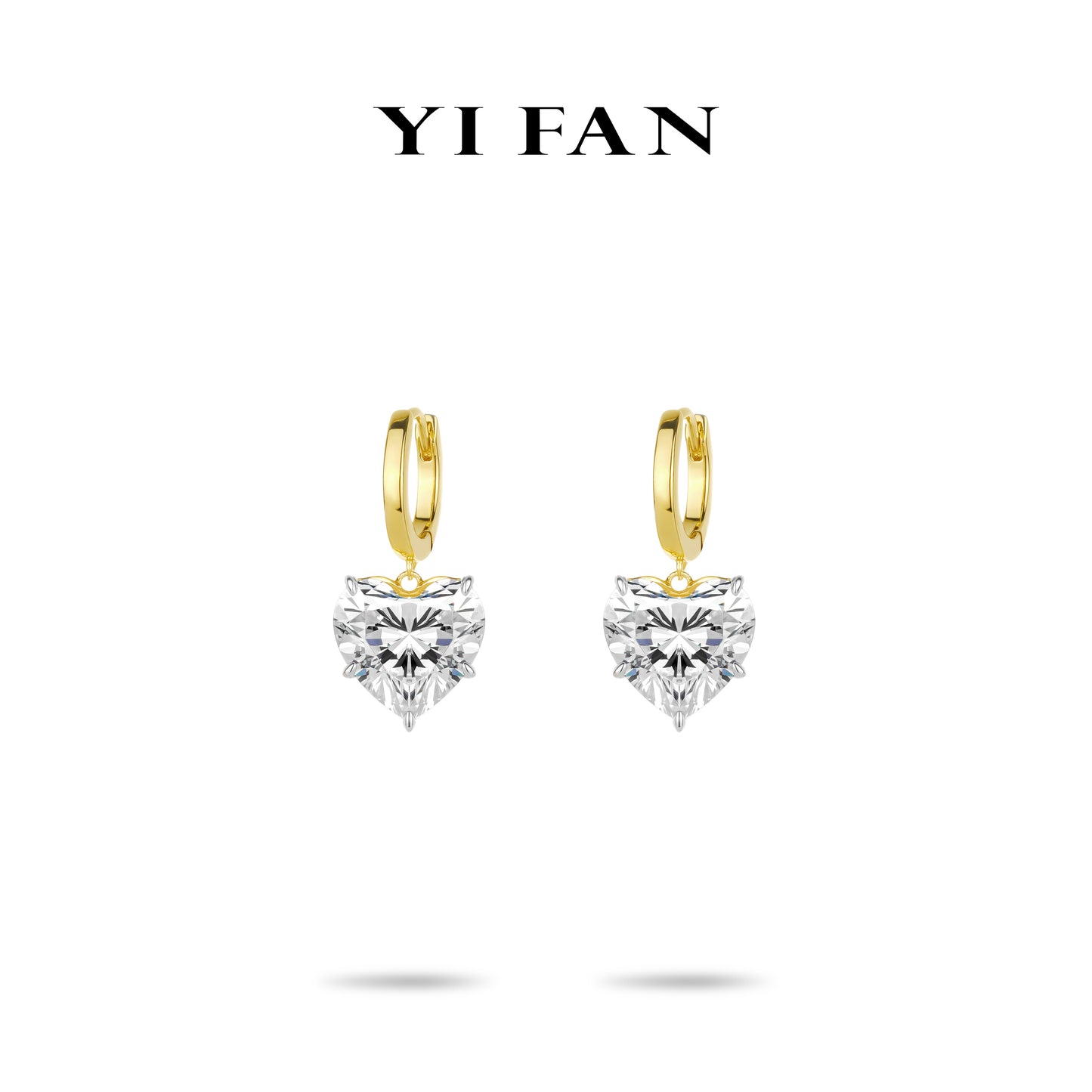 Pure Radiance Collection: Modern "A cherished wish" exquisite golden Earrings #30213