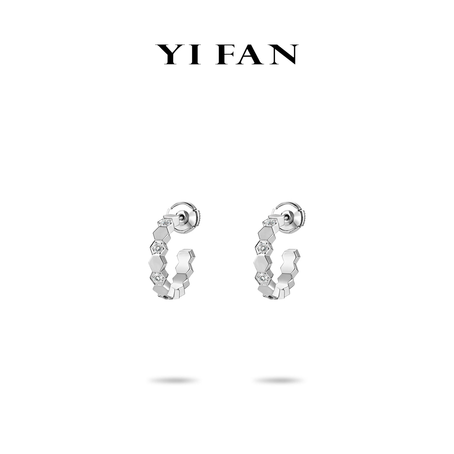 Fashion collection: Honeycomb design simple Earrings