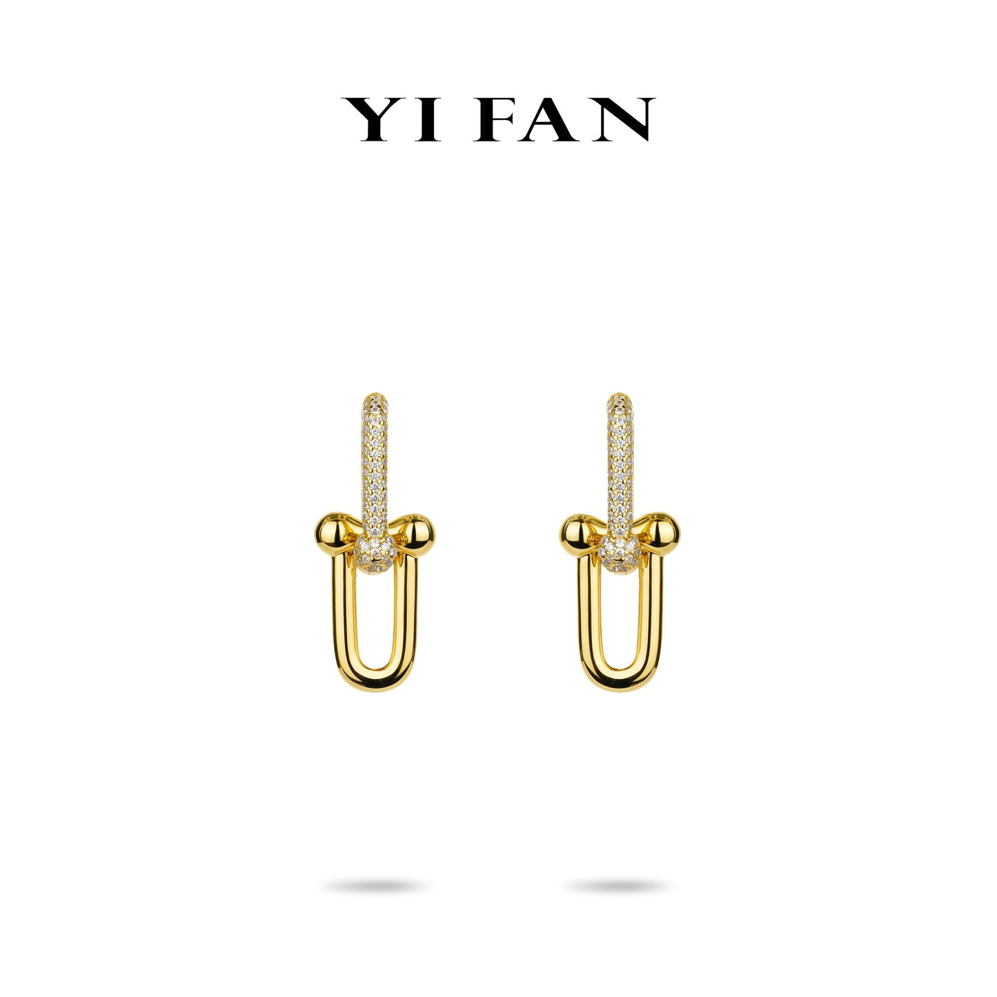 Minimalist collection:"Golden Hook-ups"Modern Earrings #3498 #01008