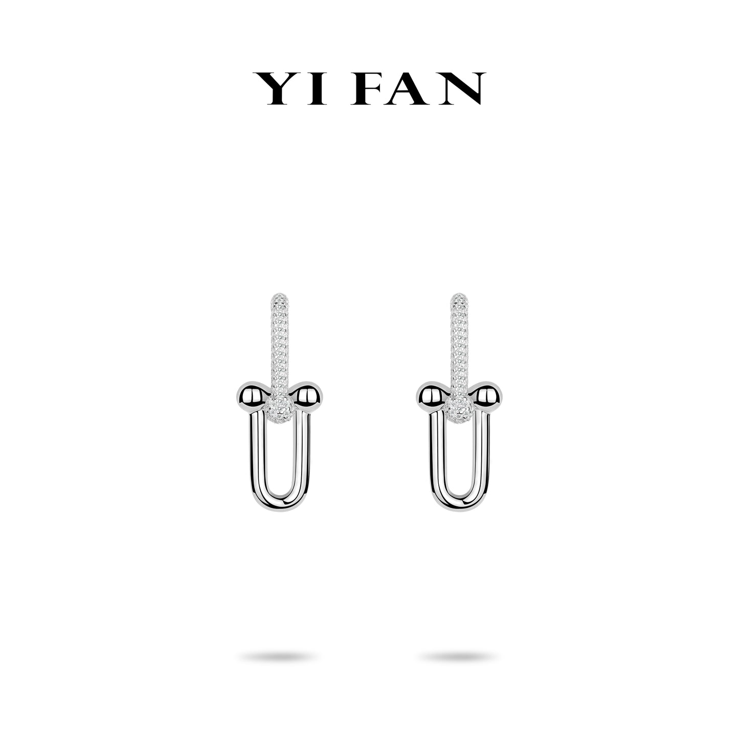 Minimalist collection:"silvery Hook-ups"Modern Earrings #3499 #03084