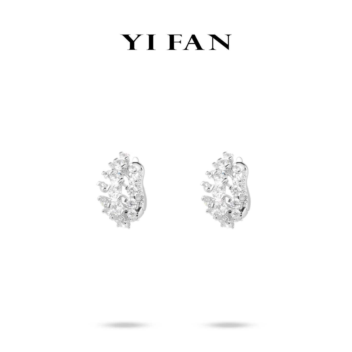 Wedding collection: Modern Brilliant "Irregular Starry Sky" delicate Earrings #3638