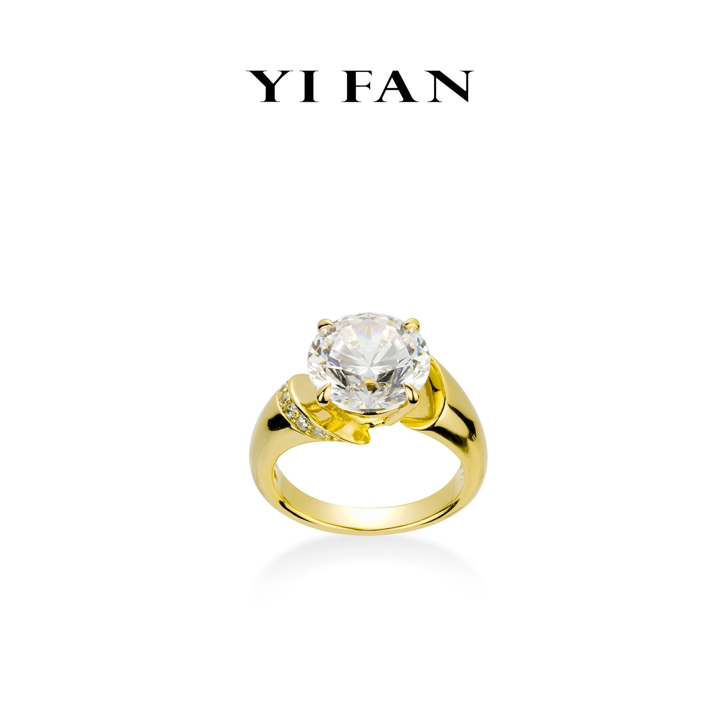 Golden time collection:Modern Summer Time "Spiral total" design Ring #1639