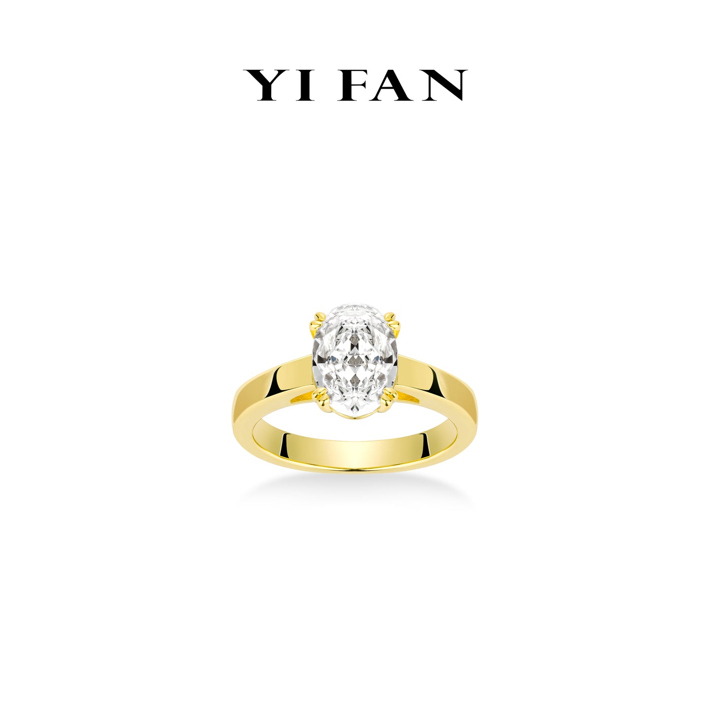 Wedding collection: Modern "Golden lcy Monalisa Pigeon Egg Rocks" delicate Solitaire Ring #10232
