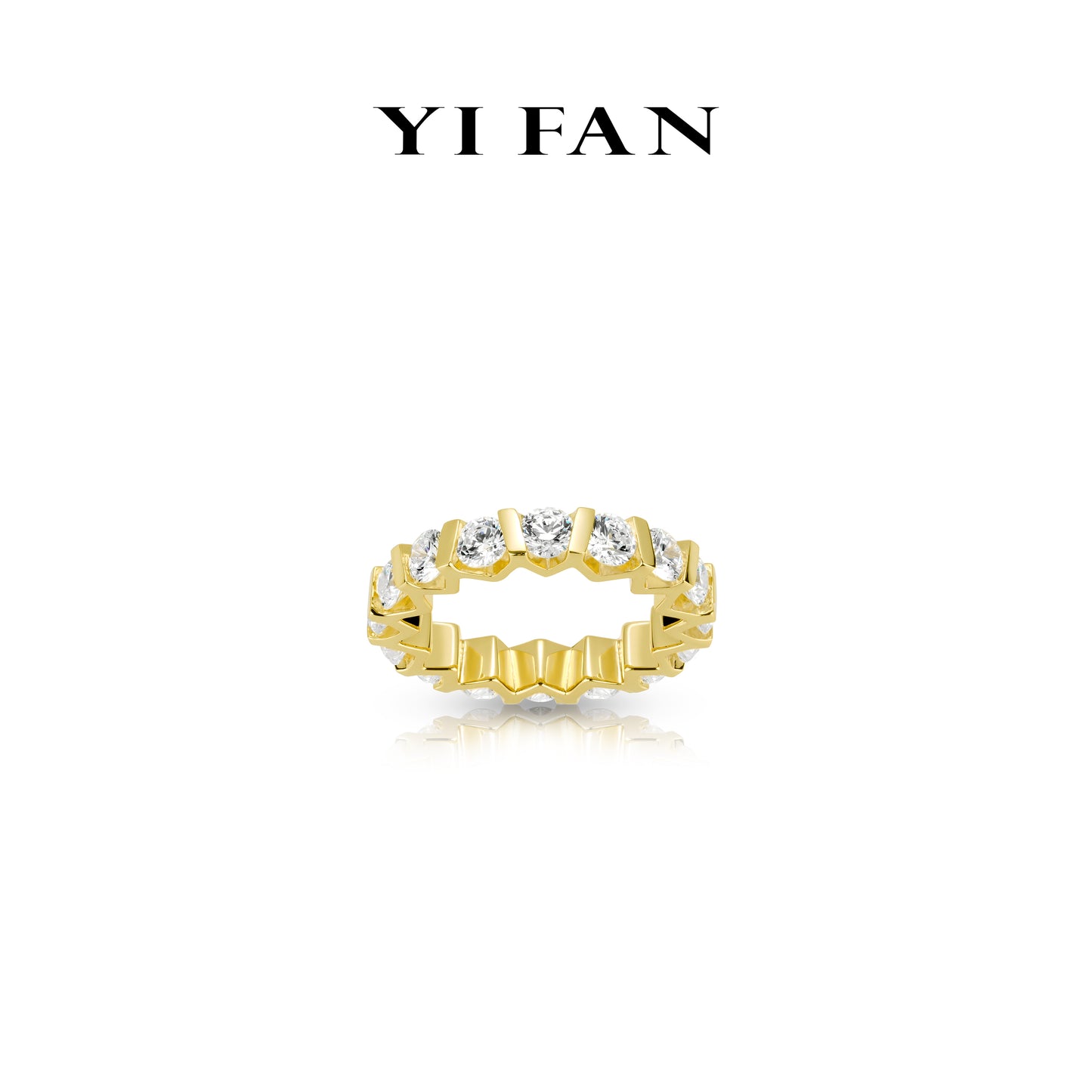 #10476 Golden time collection: Modern "More-star Radiance" detailed Ring #01045