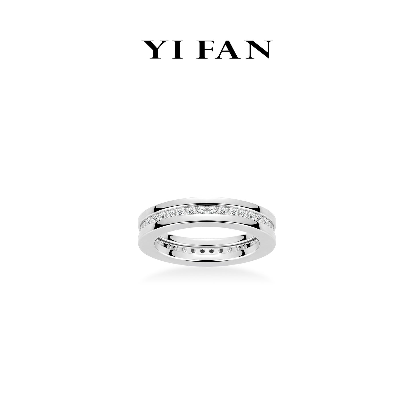 Fashion collection:Moder Tnrack Mosaic Unisex Band/Ring #1666