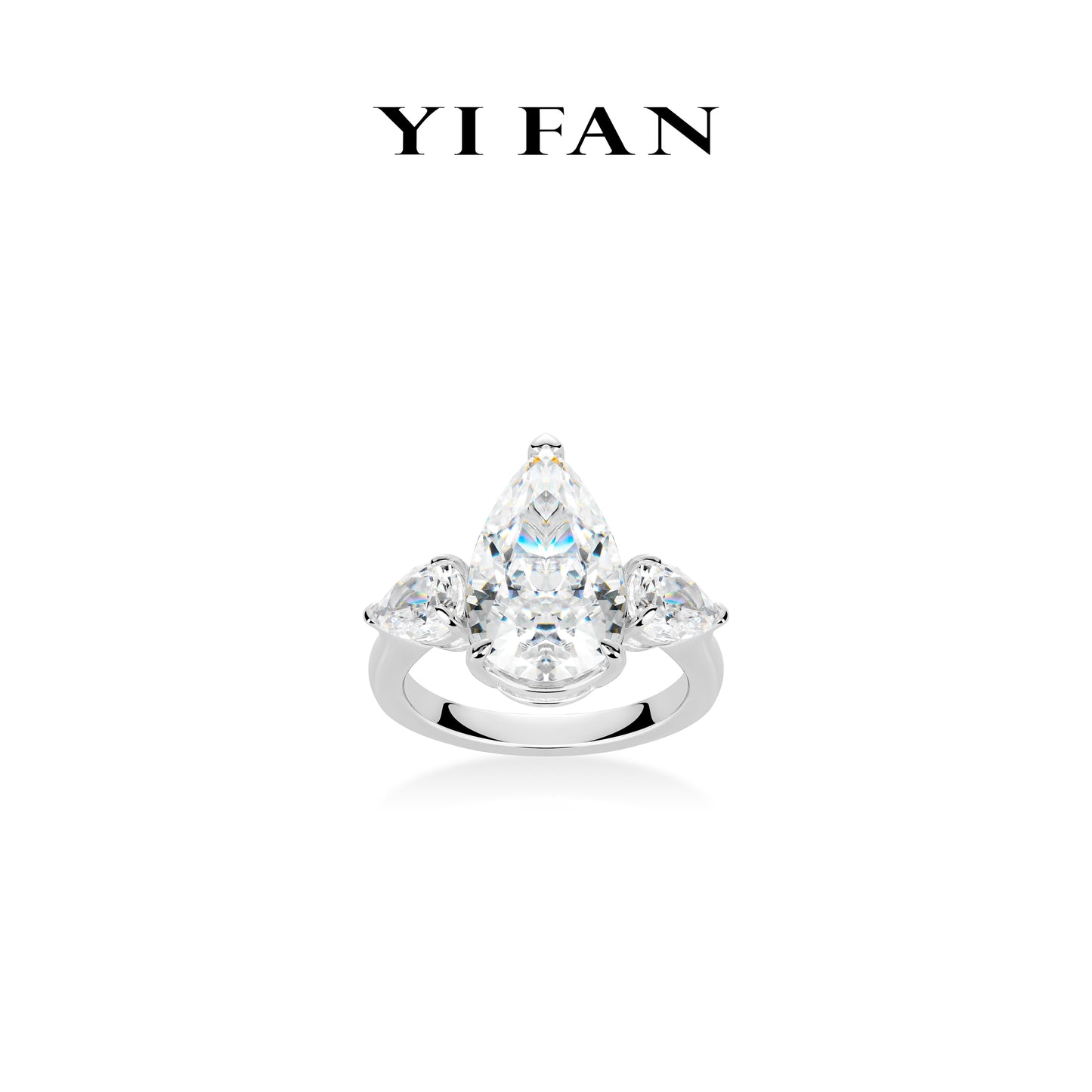 #1730 Minimalist collection: Classic pear-cut D color 15 carat