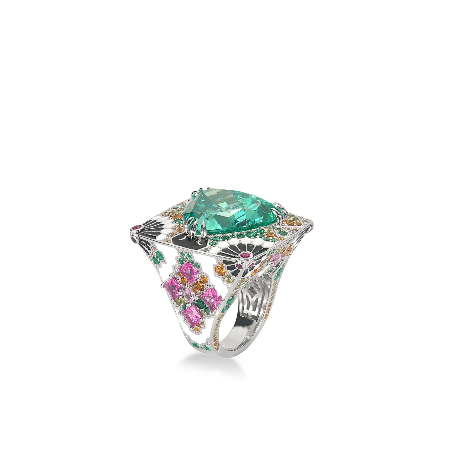 Pre-order High Jewelry Collection: the Monet Garden Deluxe-Inlaid Rings(Tailor-made style)