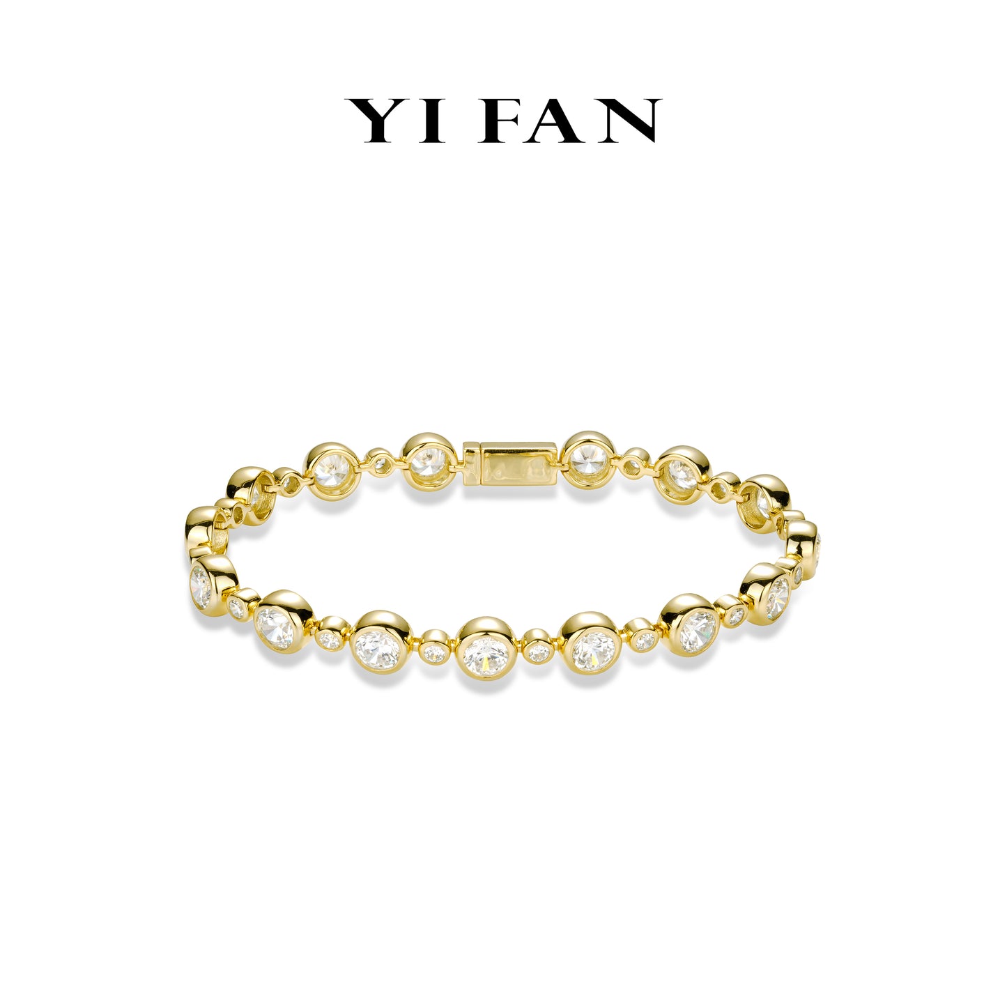 Minimalist collection: Brilliant "Golden Bubble Mosaic" delicate Bracelet/Only one #4371