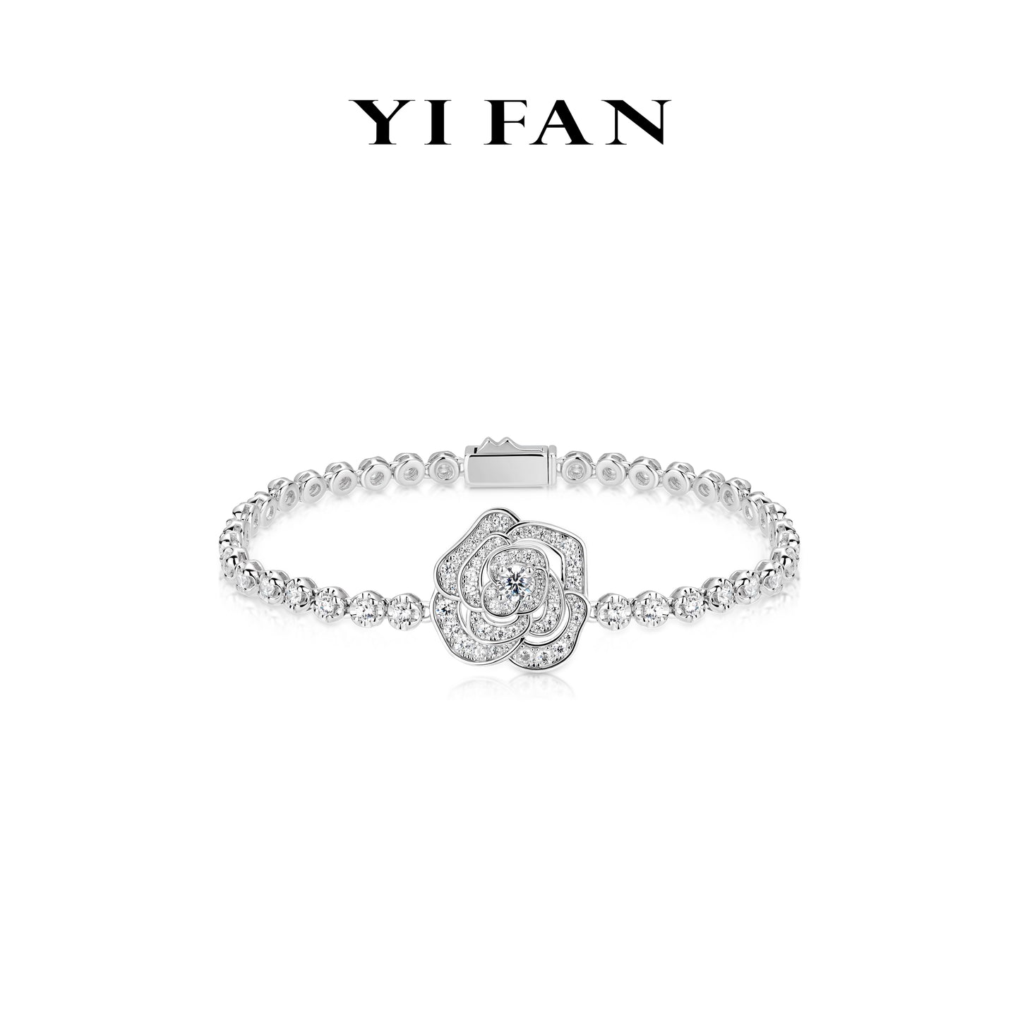 Ethereal Blossom Collection: Modern"Luminary Rose" detailed Bangle/Bracelet #4018