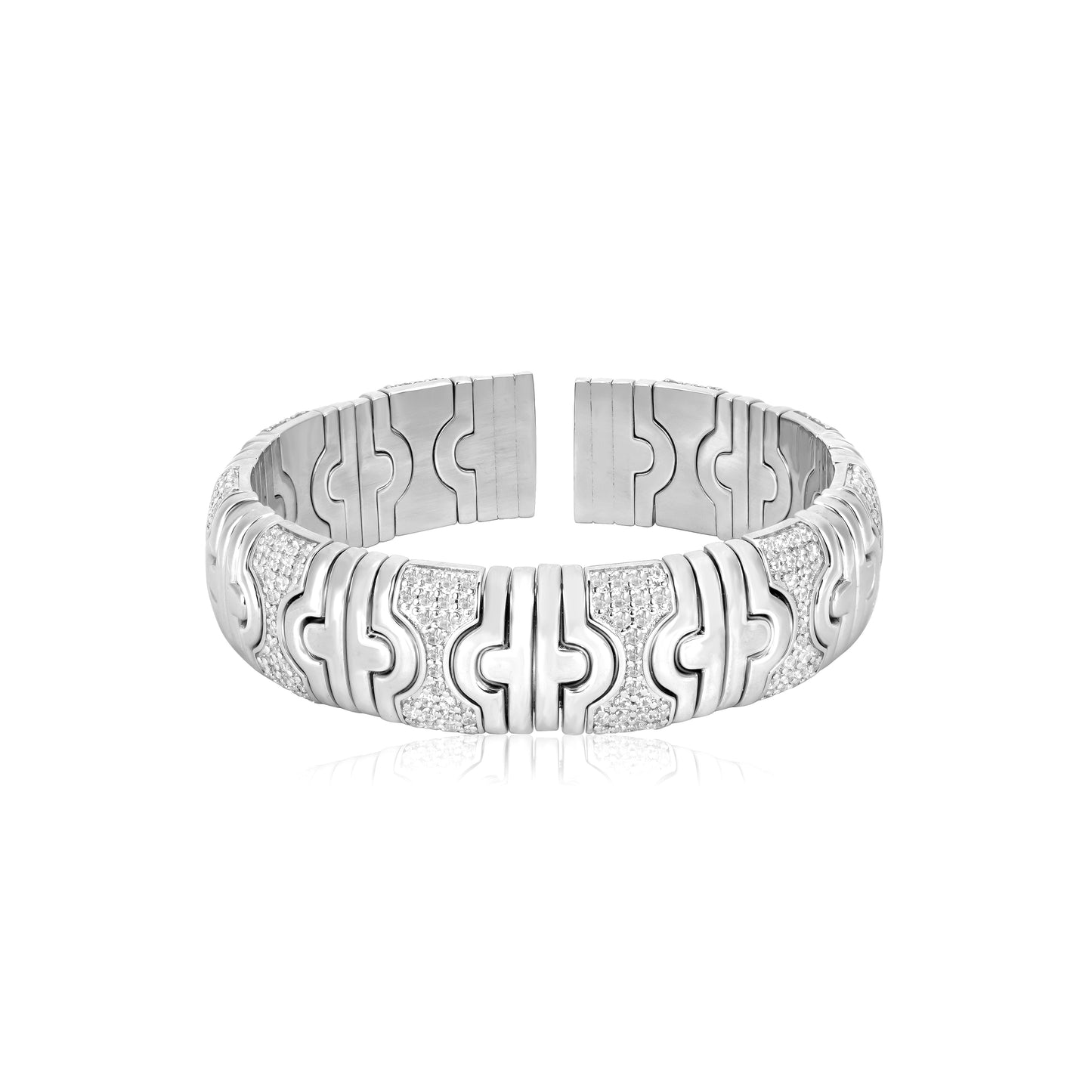 Lab Created Gemstones White Bracelets 925 sterling silver