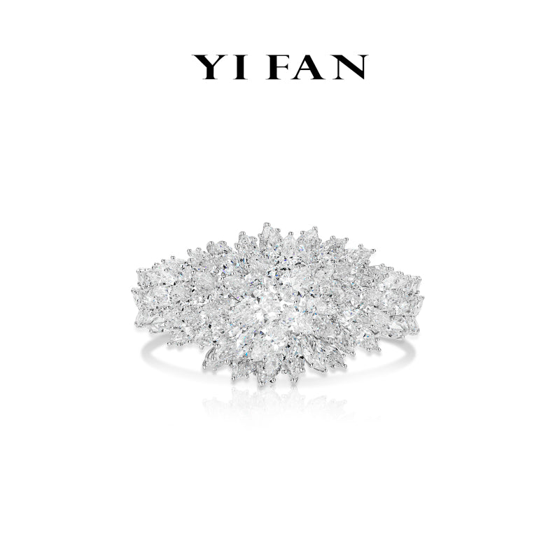 High Jewelry Collection: Luxury"Aurora Bloom" detailed Banquet GalaBracelet #4990