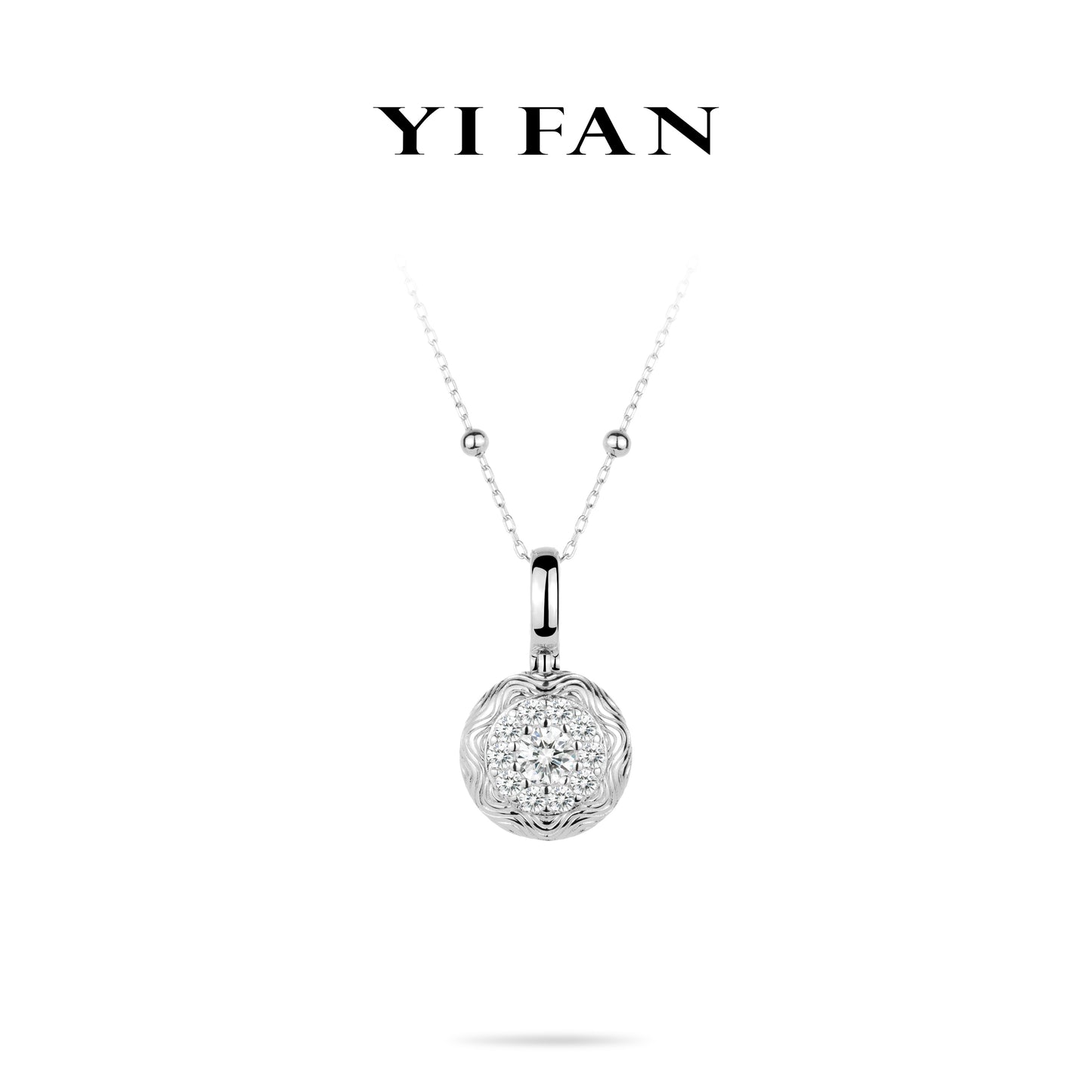 Summer Vibes collection: Modern Hand-carved "Dazzling Brushed Sunflower" Pendant Necklace (Unisex) #20094