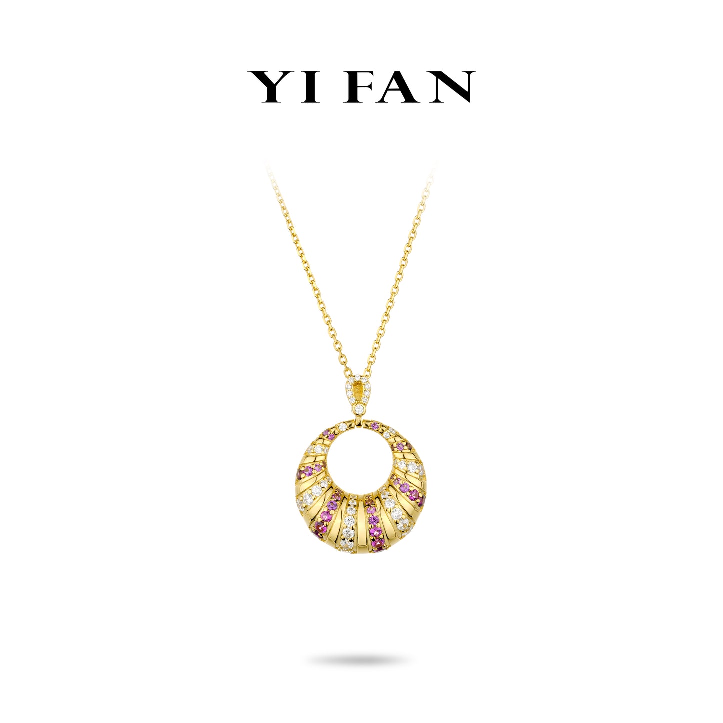 Welfare Exclusive Golden time collection:"Purple-White Moonlight" detailed Pendant/Necklace #20097