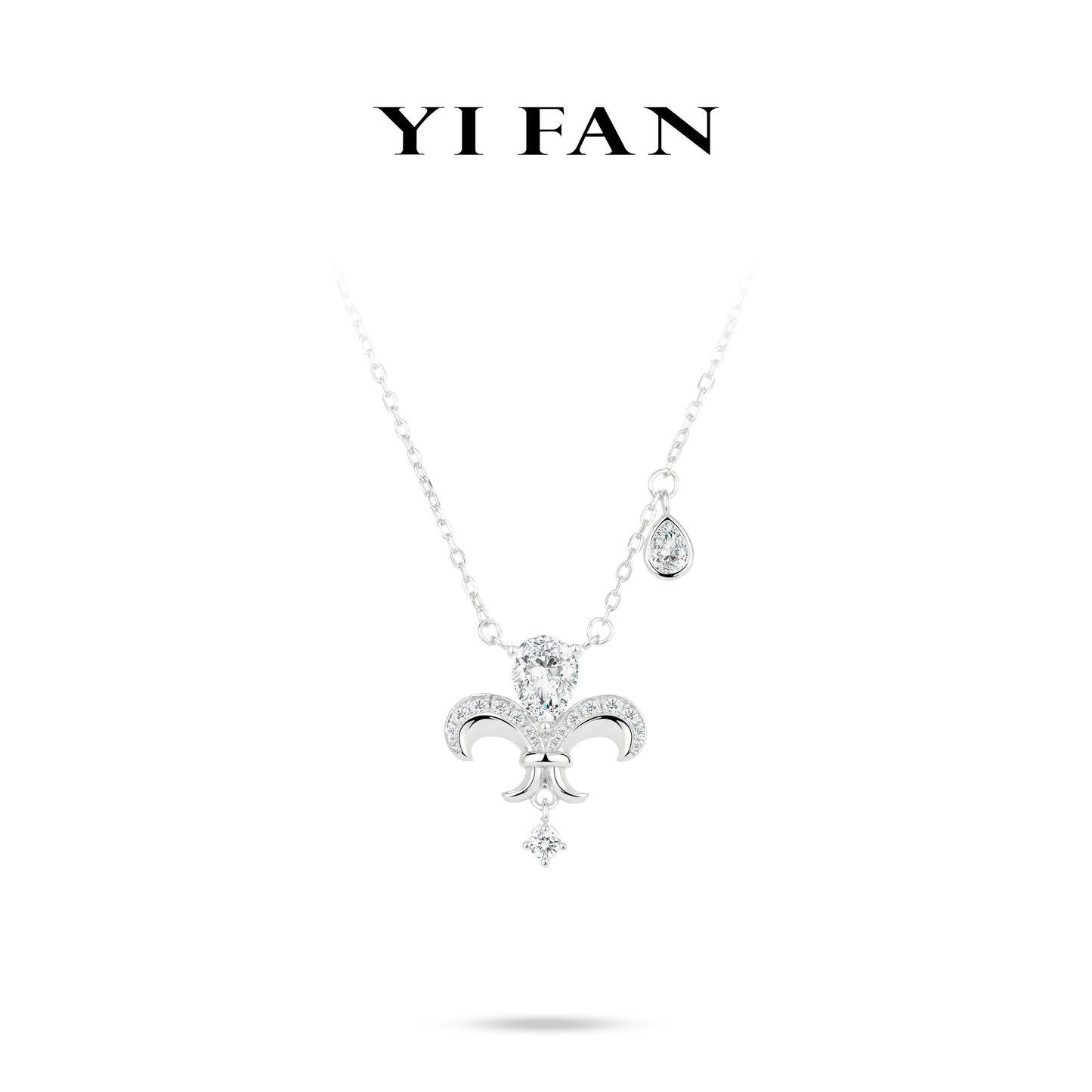 Summer Vibes collection: Modern "Water drop cuts the heart of a peach" Necklace #20210