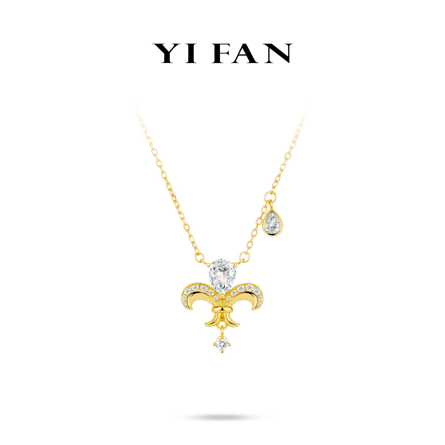 Welfare Exclusive: Golden "Poker A Water-Drop" Versatile Necklace #20211