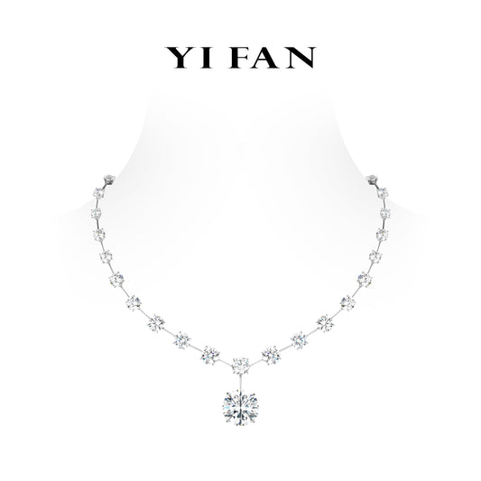 Magnificent High Jewelry collection: Luxury “Graduated Round Brilliant” Necklace #20693 #03094