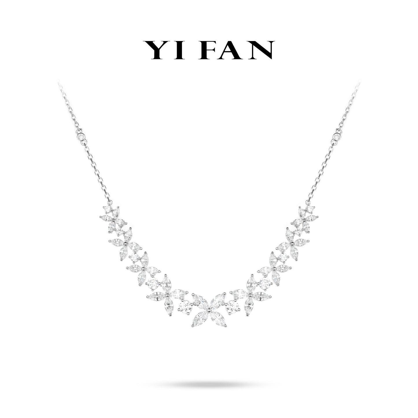 Wedding Collection: Modern "Spring of Hope Gradient Icy Butterfly" exquisite Necklace #20852 #03087