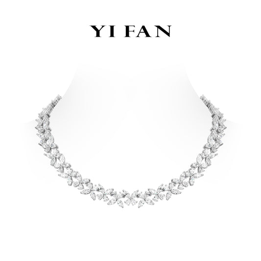 #20932 Wedding collection: Modern Luxury butterfly tennis necklace for Banquet #03087
