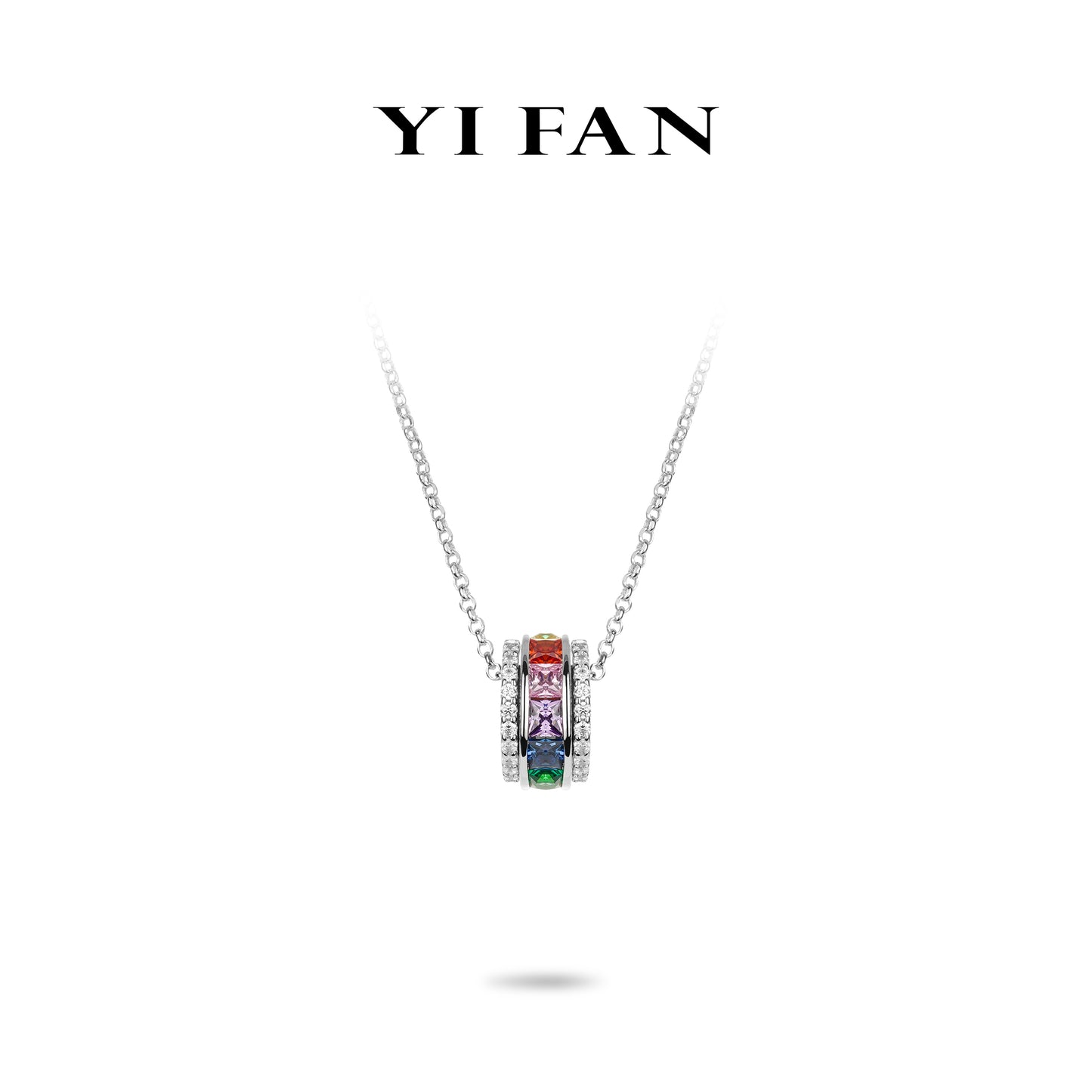 Welfare Exclusive: Modern "Rainbow LuLuTong" Pendant Necklace (Unisex) #2731