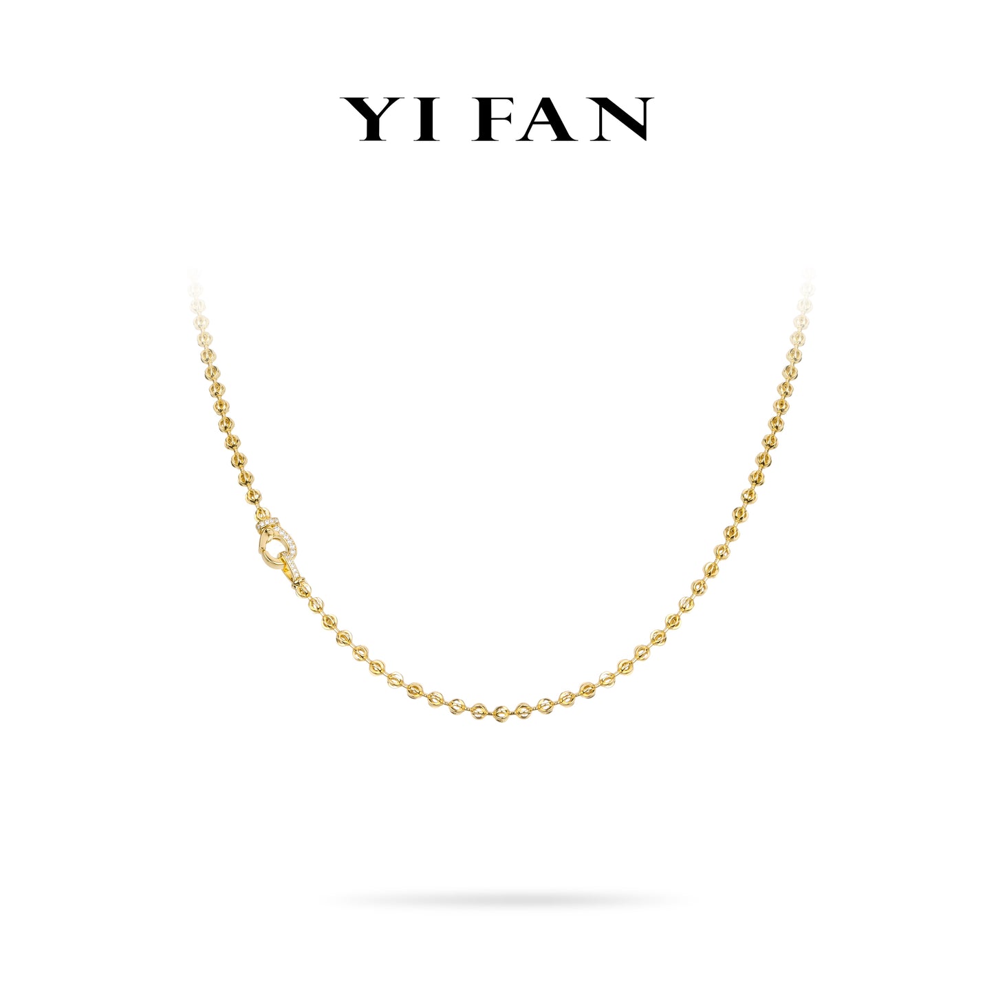 Golden time collection: Modern Multi-purpose "Handcrafted Starlight Beads" Unigue clasp chain Necklace (Unisex) #2791