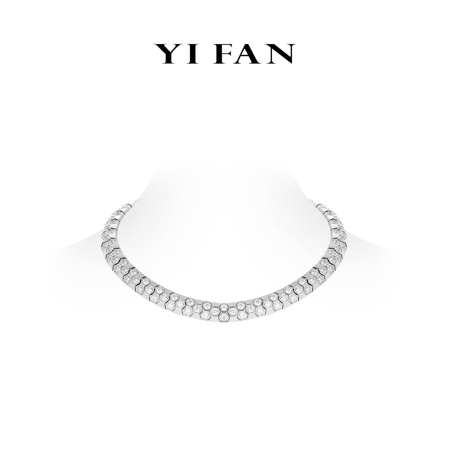 High Jewelry Collection: “Honeycomb” Collar necklace #2350 #03092