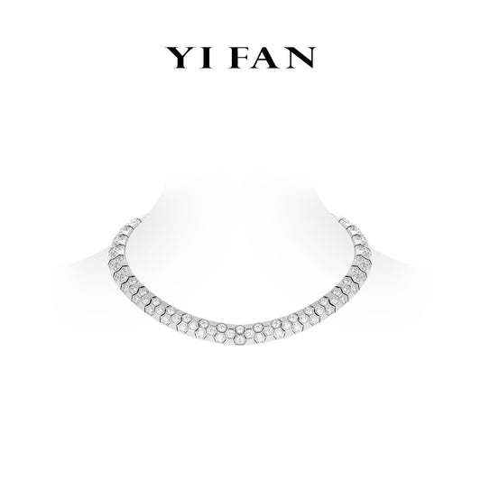 High Jewelry Collection: “Honeycomb” Collar necklace #2350 #03092