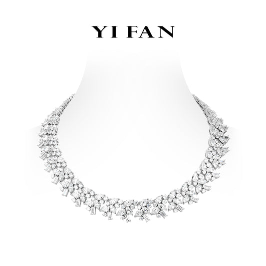 High Jewelry collection: Luxury Mixed-cuts "the Vault of Firmament" Red carpet jewelry Necklace
