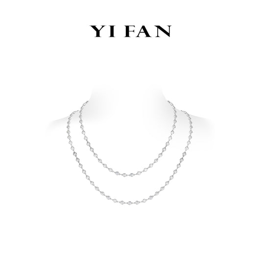 High jewelry collection: Bezel Bubble "Starry Sky" Tennis long chain #2027