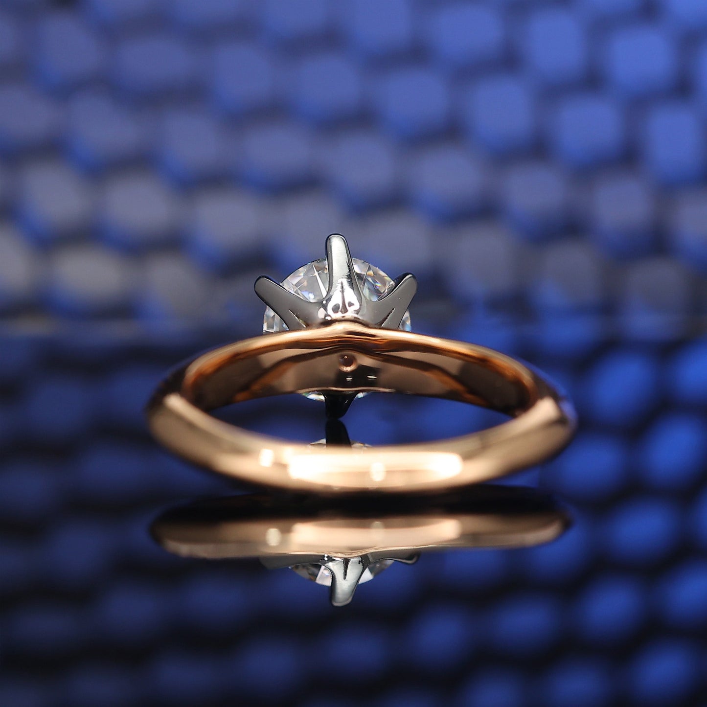 Micro-setting Clear Diamond color Lab created stones Light flow wedding ring, sterling silver.(2 carat)