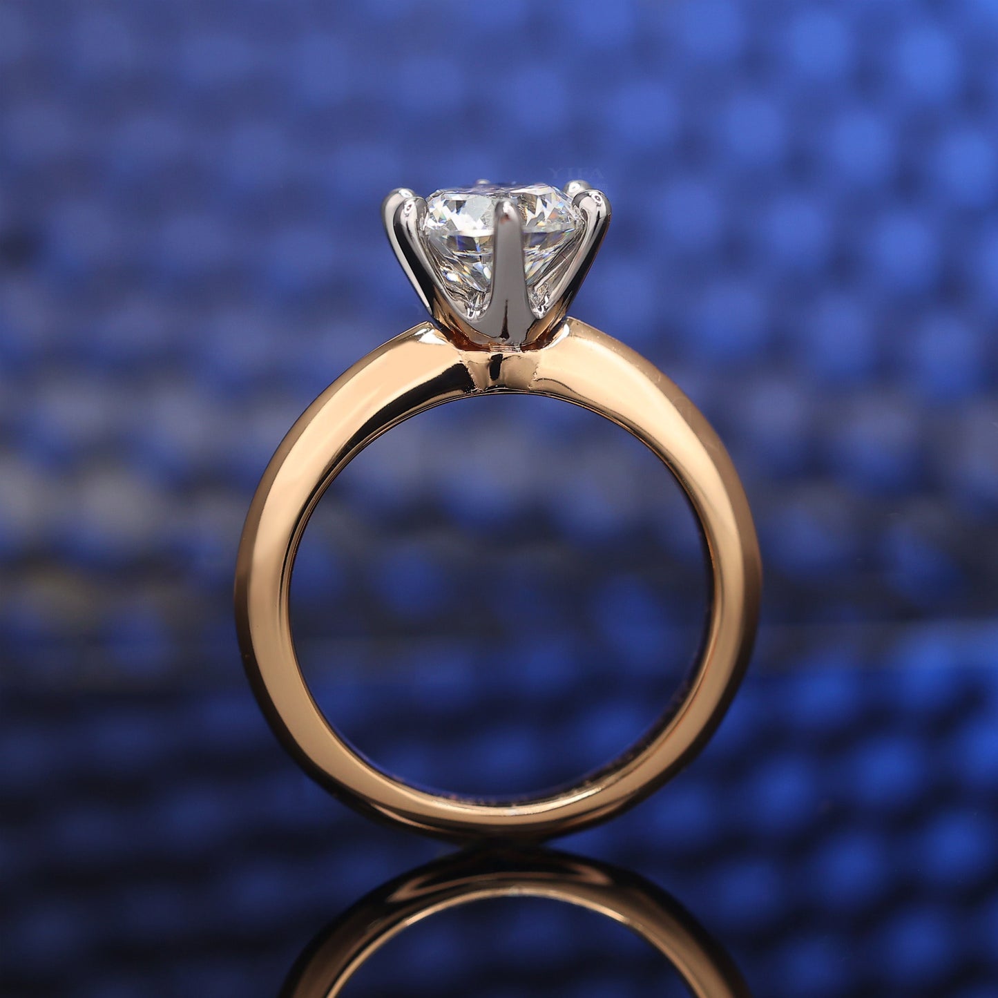 Micro-setting Clear Diamond color Lab created stones Light flow wedding ring, sterling silver.(2 carat)