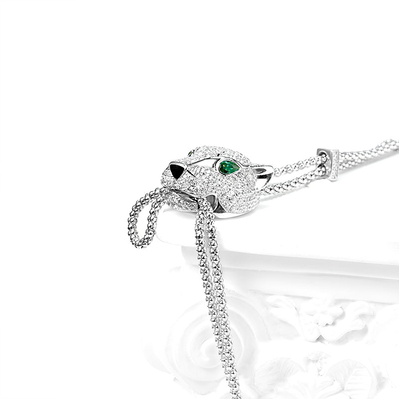 Promotion design: The nature collection: the "Leopard" Luxury Queen Necklace, sterling silver