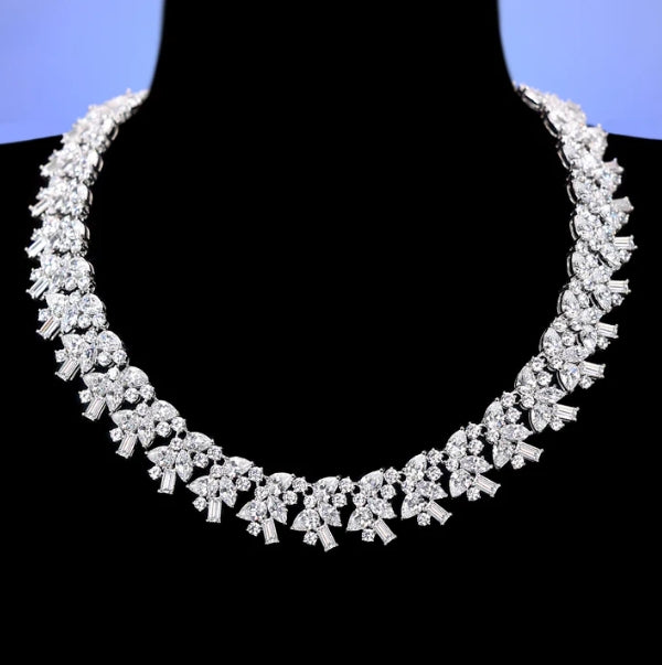 High Jewelry collection: Luxury Mixed-cuts "the Vault of Firmament" Red carpet jewelry Necklace