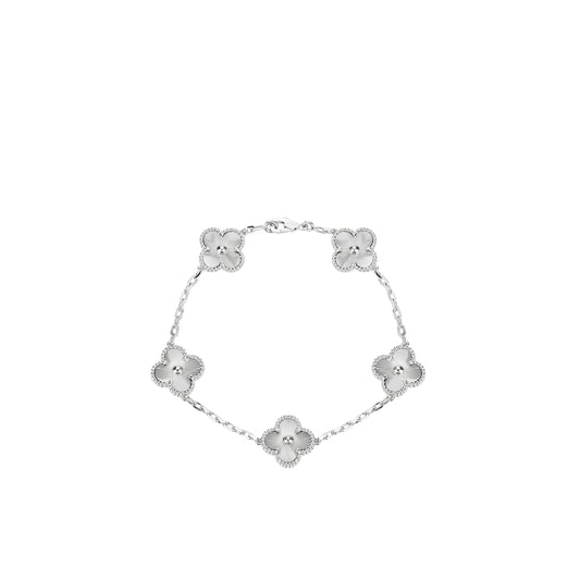 Four-Leaf Clover bracelet  925 sterling silver