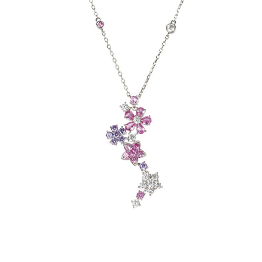 Promotion design: Modern Mixed-cut Flower necklace