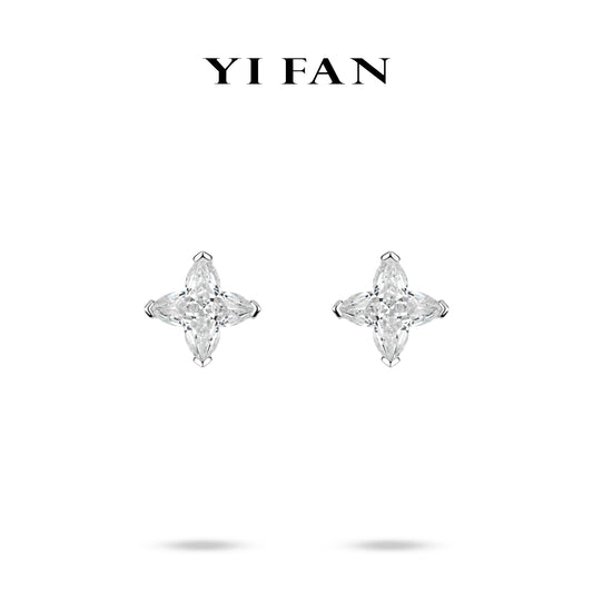 #30109 Limited collection: Modern “L & V cutting” The four Mariquesa group Earrings #03111