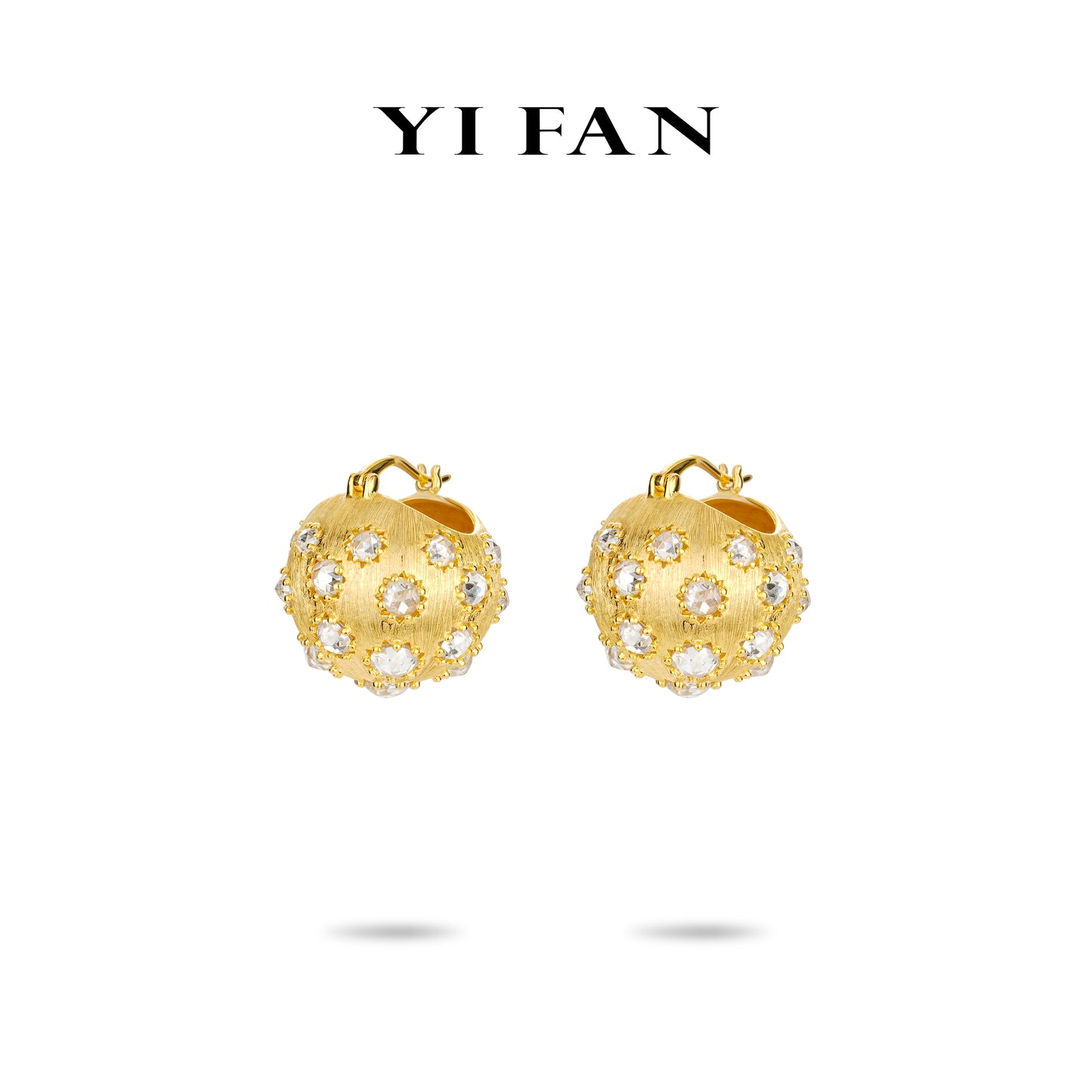 Golden time collection: Modern Floral design Earrings