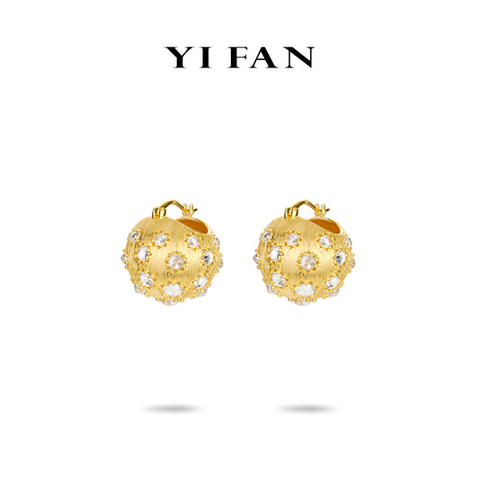 Golden time collection: Modern Floral design Earrings