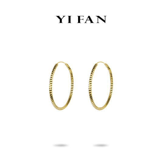 Golden time Collection: "Modern Italian Galaxy" fine earrings