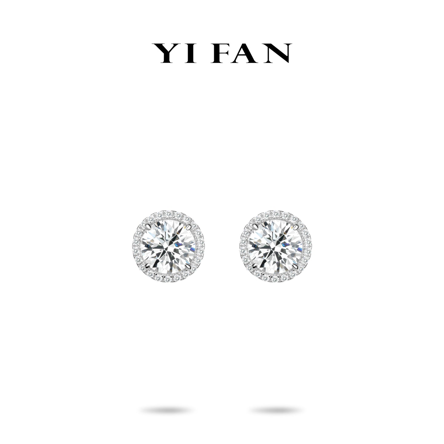 Wedding collection: Brilliant Fire-works"Parisian Stars" detailed Engagement/Wedding Ear Studs (5 carateach)