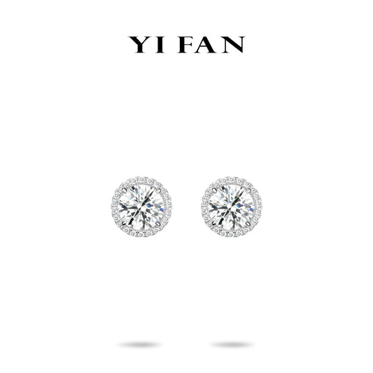 Wedding collection: Brilliant Fire-works"Parisian Stars" detailed Engagement/Wedding Ear Studs (5 carateach)