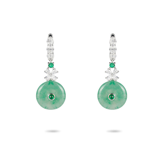 Limited edition: Luxury Dulong Jade Amulet Earrings