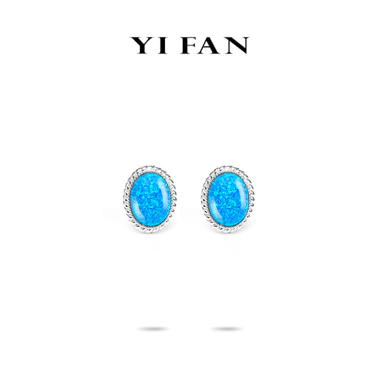 Vintage style Artificial Opal earrings