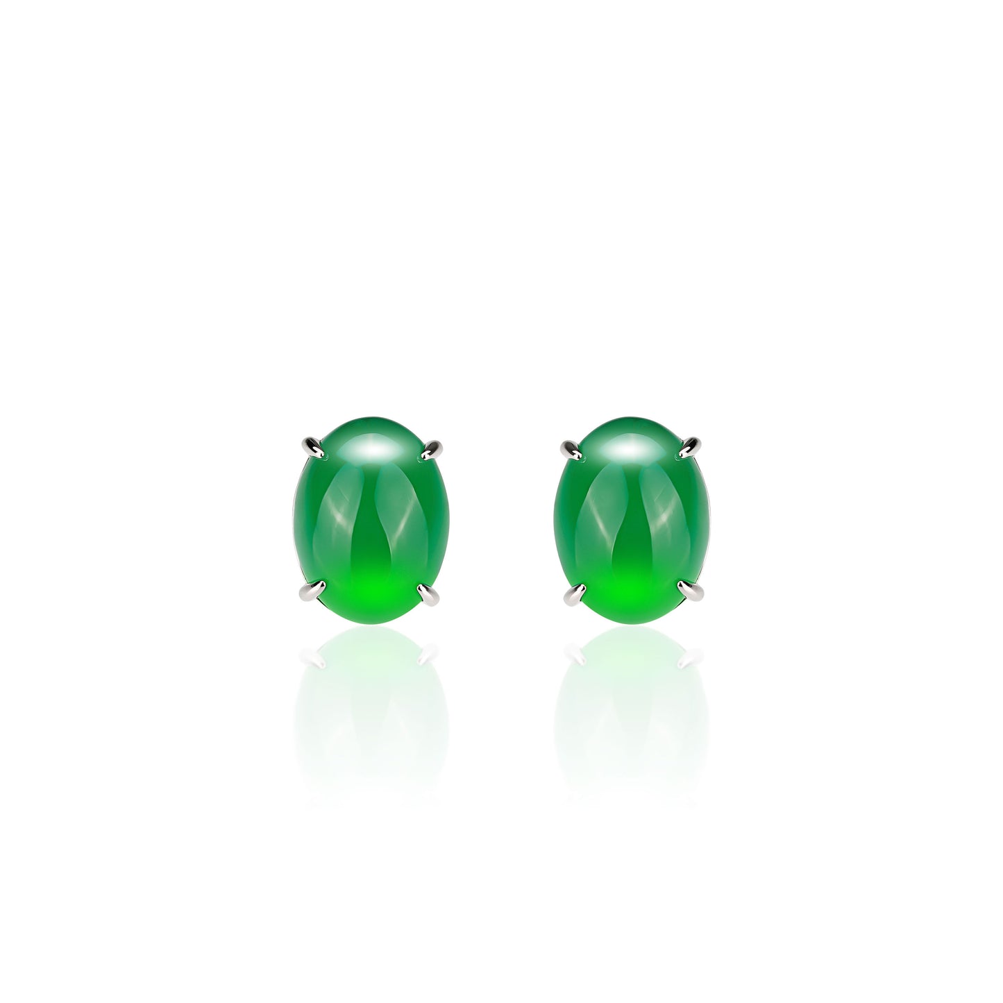 Lab Created Gemstones Earrings Jade