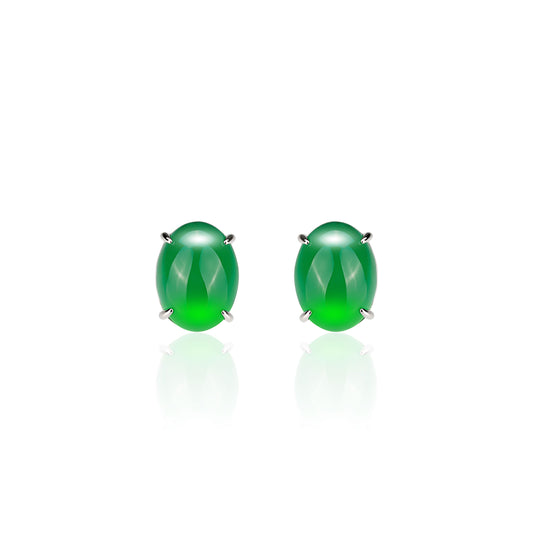 Lab Created Gemstones Earrings Jade