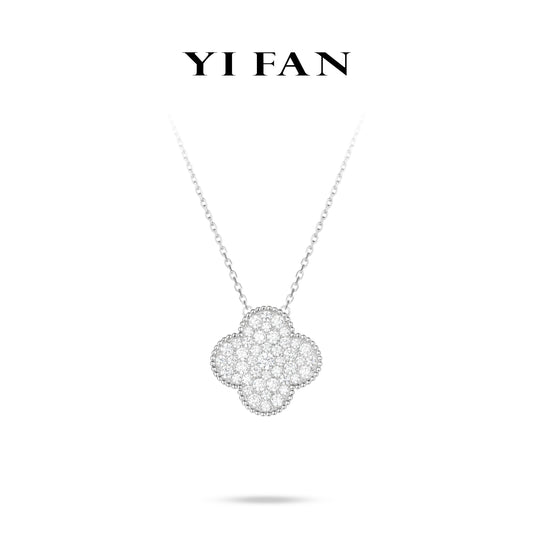 Minimalist collection: Modern "Four-leaf-clover" Large size Necklace