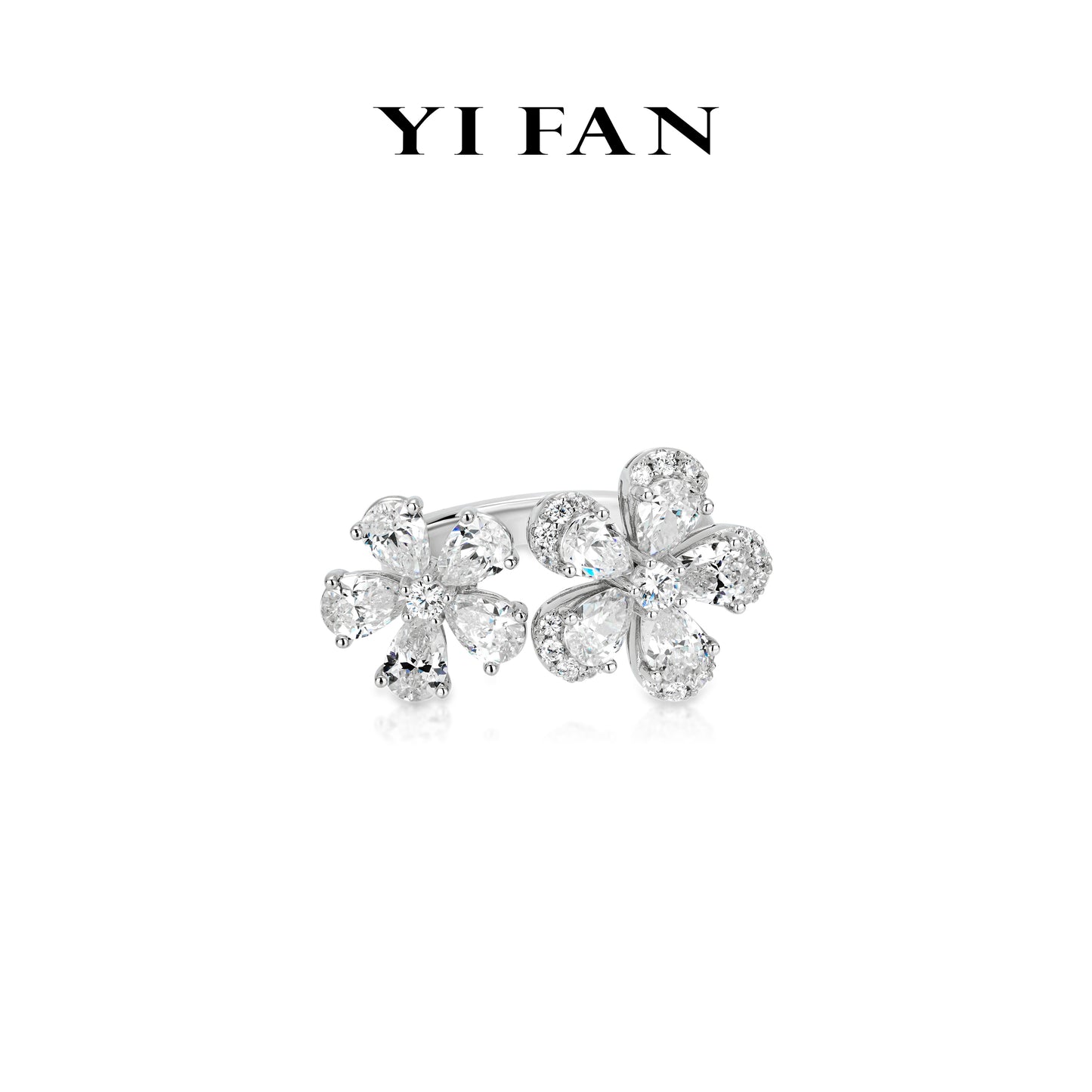 Wedding collection: Modern "The Spring Flower" detailed Ring #10390 #03118