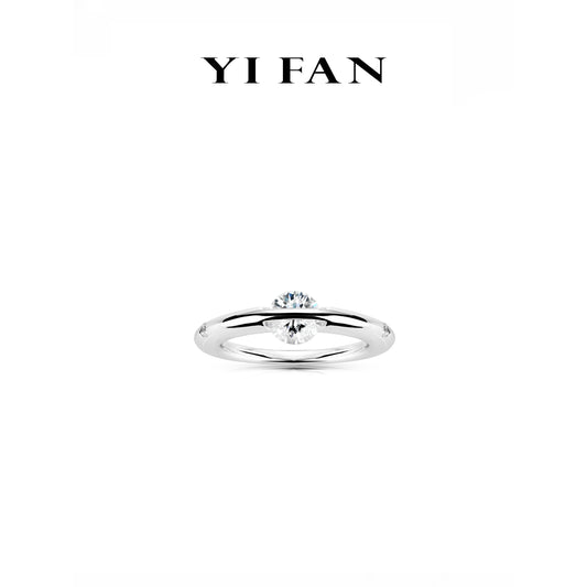 Pure Radiance Collection: Modern "Brilliant Floating Diamond" exquisite Ring #1755 #03117